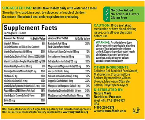 are nature-made vitamins made in china